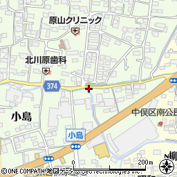 長野県長野市小島168周辺の地図