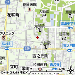 長野県長野市長野上西之門町周辺の地図