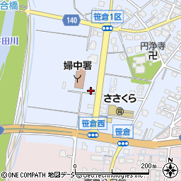 消防機関　富山市消防団・婦中方面団速星分団周辺の地図