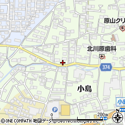長野県長野市小島267周辺の地図