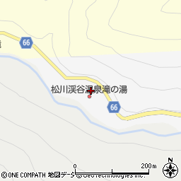 松川渓谷温泉滝の湯周辺の地図