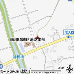 栃木県那須烏山市神長677周辺の地図