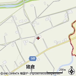 栃木県日光市猪倉77周辺の地図