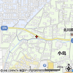長野県長野市小島284周辺の地図