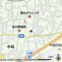長野県長野市小島228周辺の地図
