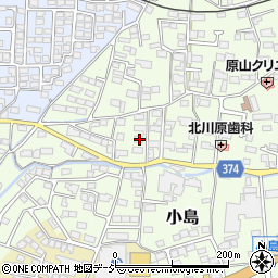 長野県長野市小島266周辺の地図