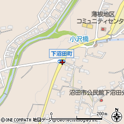 下沼田町周辺の地図