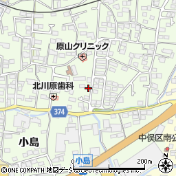 長野県長野市小島225周辺の地図