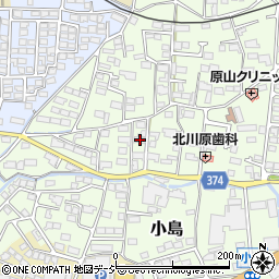長野県長野市小島258周辺の地図