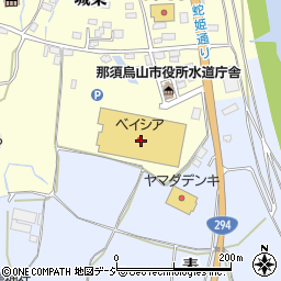 ベイシア烏山店周辺の地図