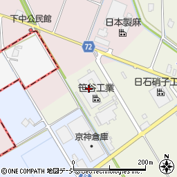 笹谷工業株式会社　本社工場周辺の地図