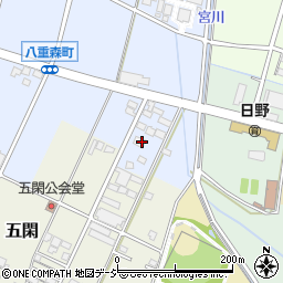 長野県須坂市八重森664-1周辺の地図