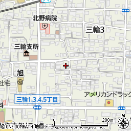 シェルプル三輪周辺の地図