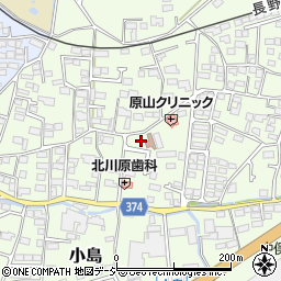 長野県長野市小島402周辺の地図