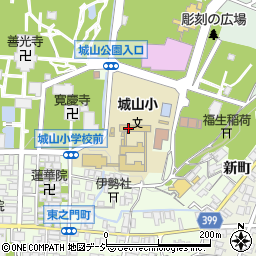 長野市　城山子どもプラザ周辺の地図
