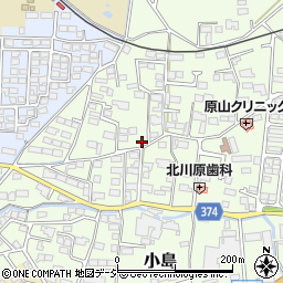 長野県長野市小島354周辺の地図