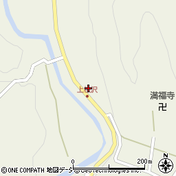 上檜沢簡易郵便局周辺の地図