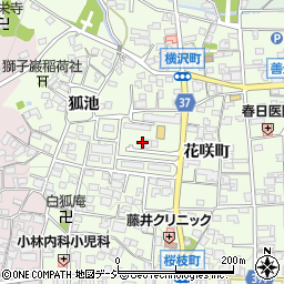 長野県長野市長野花咲町周辺の地図