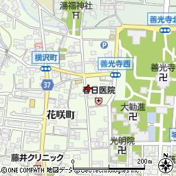 長野県長野市長野横沢町周辺の地図