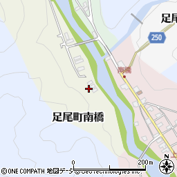 栃木県日光市足尾町南橋周辺の地図