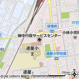 富山市役所企画管理部　公文書館周辺の地図