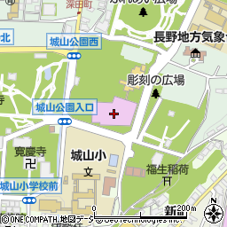 長野県立美術館周辺の地図