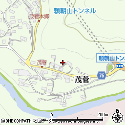 長野県長野市茂菅148-2周辺の地図
