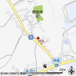 栃木県那須烏山市神長553周辺の地図