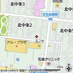 北陸中日新聞　津幡南部専売所周辺の地図