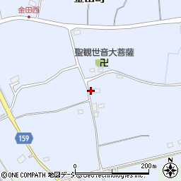 栃木県宇都宮市金田町343周辺の地図