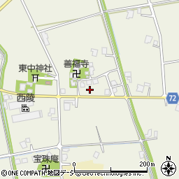 富山県砺波市東中212周辺の地図