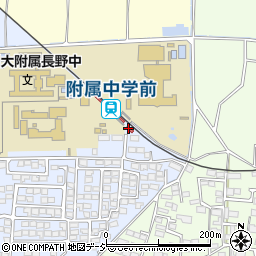 附属中学前駅周辺の地図
