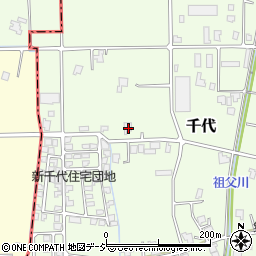富山県砺波市千代282周辺の地図