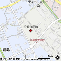 松沢公民館周辺の地図