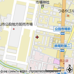 富山市場青果周辺の地図