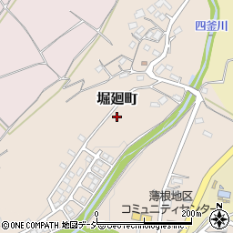 群馬県沼田市堀廻町周辺の地図