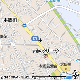 富山県富山市本郷町110-10周辺の地図