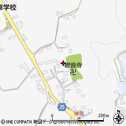 栃木県那須烏山市神長532周辺の地図