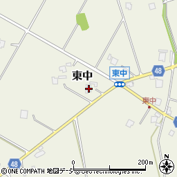 富山県砺波市東中545周辺の地図