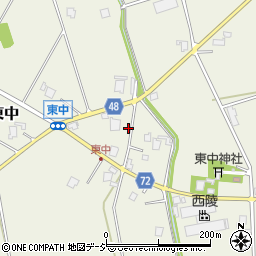 富山県砺波市東中410周辺の地図