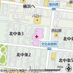 津幡町役場　津幡町文化会館周辺の地図