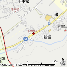 千本松入口周辺の地図