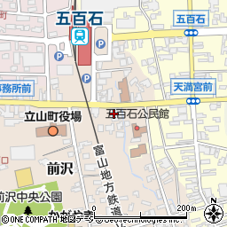 北陸銀行立山支店 ＡＴＭ周辺の地図