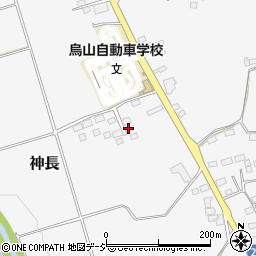 栃木県那須烏山市神長478周辺の地図