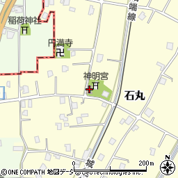 石丸公民館周辺の地図