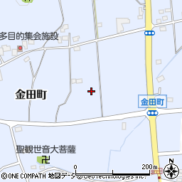 栃木県宇都宮市金田町周辺の地図