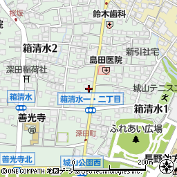 長野箱清水郵便局周辺の地図