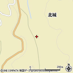 長野県北安曇郡白馬村北城周辺の地図