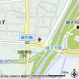 綾子公民館周辺の地図