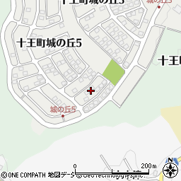 茨城県日立市十王町城の丘5丁目21周辺の地図